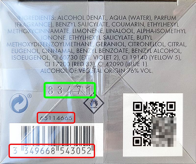 Carolina Herrera batch code decoder, check cosmetics production date
