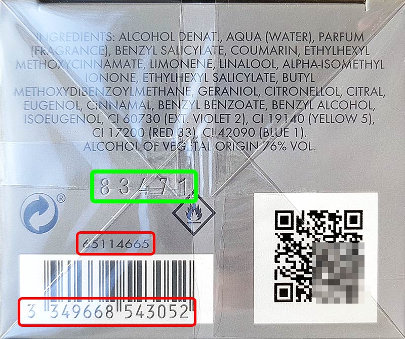 Paco Rabanne batch code decoder check cosmetics production date